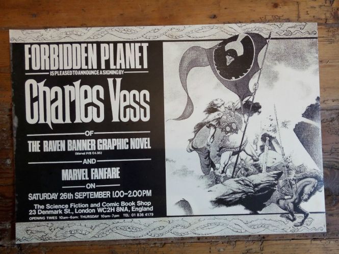 Charles Vess at Forbidden Planet, London 1987