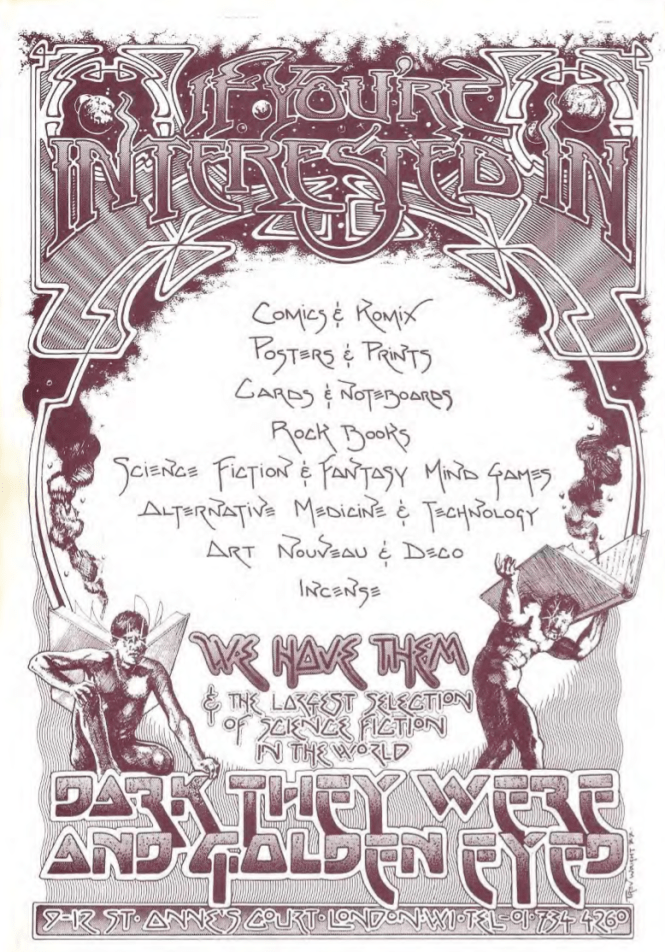 Dark They Were And Golden Eyed WD2 Aug Sep 1977 Back Cover