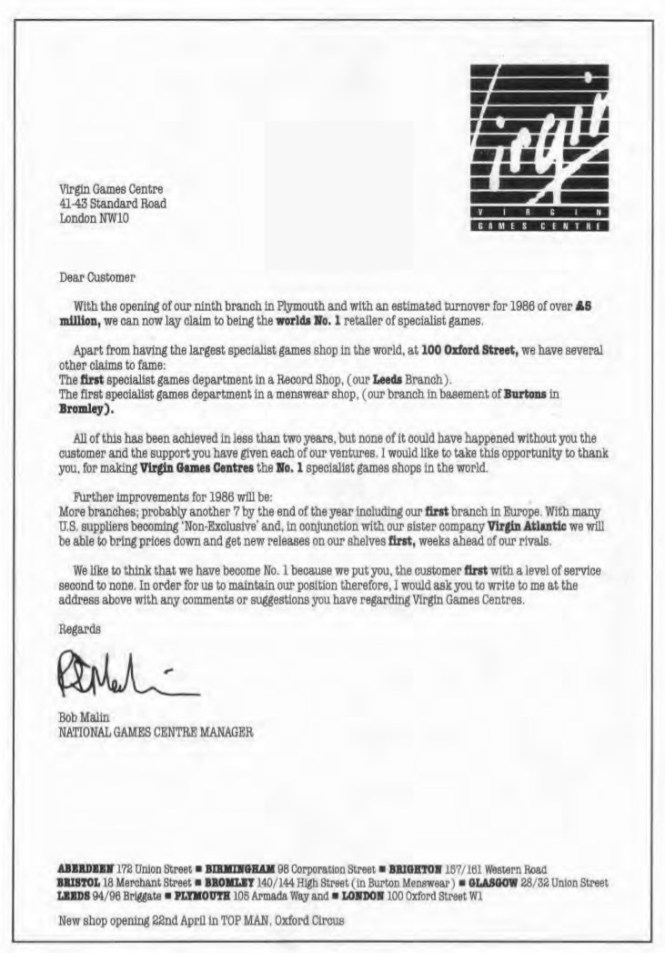 Games Centre WD77 May 1986