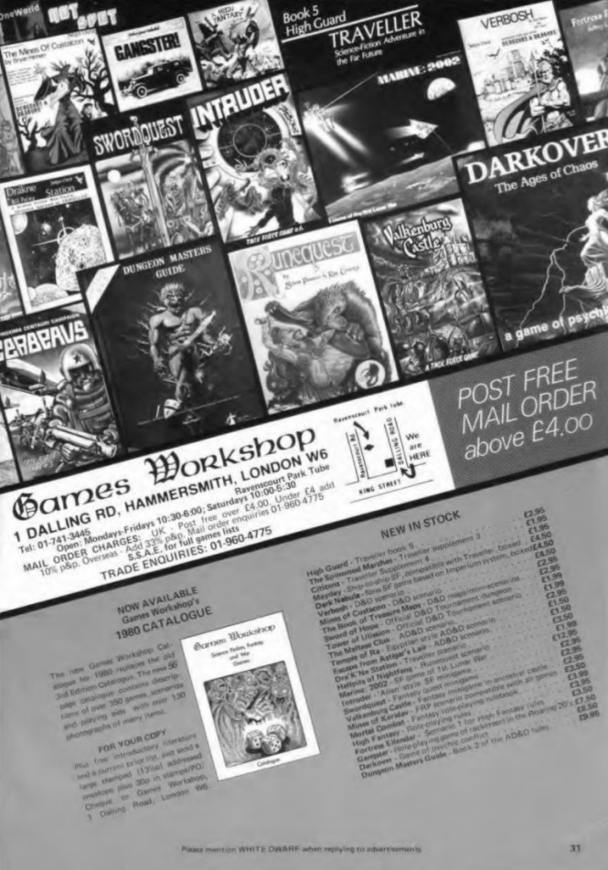 Games Workshop WD18 April May 1980
