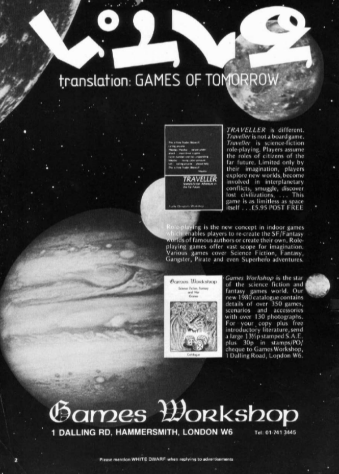 Games Workshop WD19 June July 1980