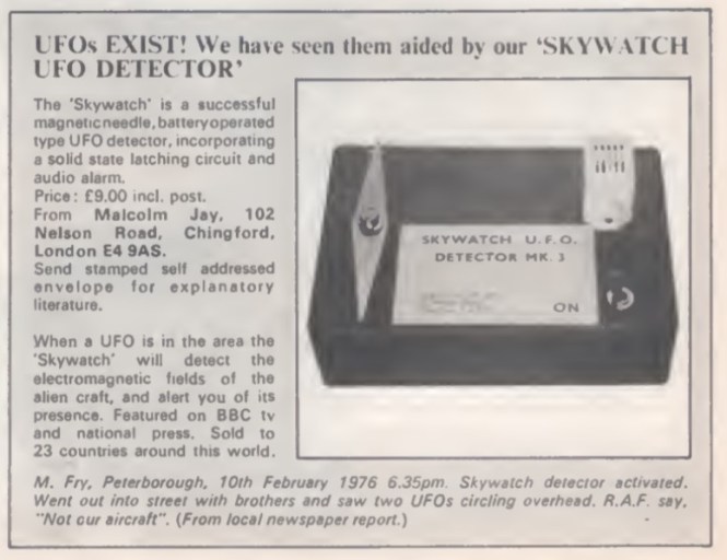 UFO Detector WB2 1978